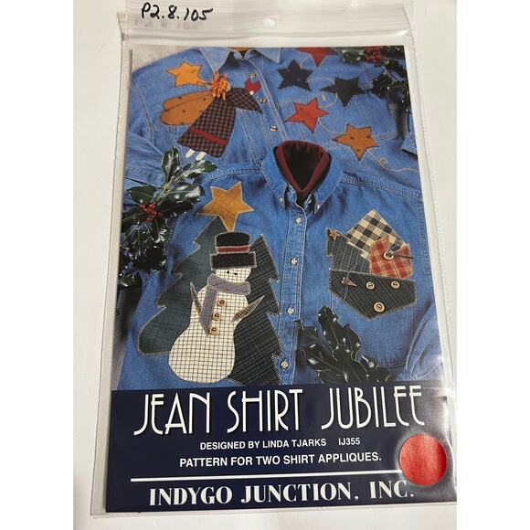 NEW Indygo Junction-Jean Shirt Jubilee Holiday Pattern & Instructions - Picture 1 of 2